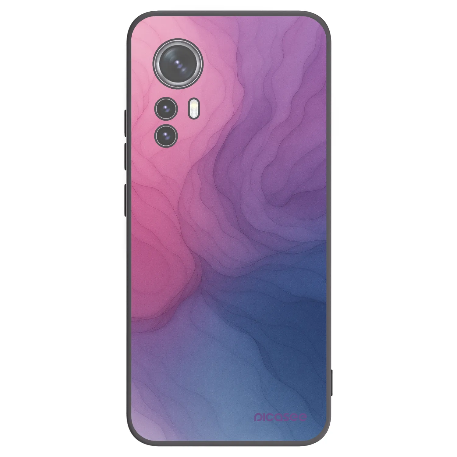 Picasee Xiaomi 12 Hülle - Schwarzes Silikon - Silk