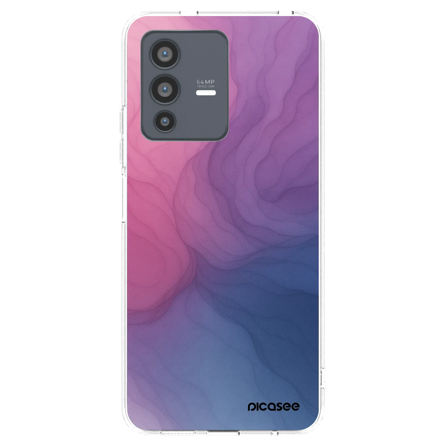 Picasee Vivo V23 5G Hülle - Transparentes Silikon - Silk