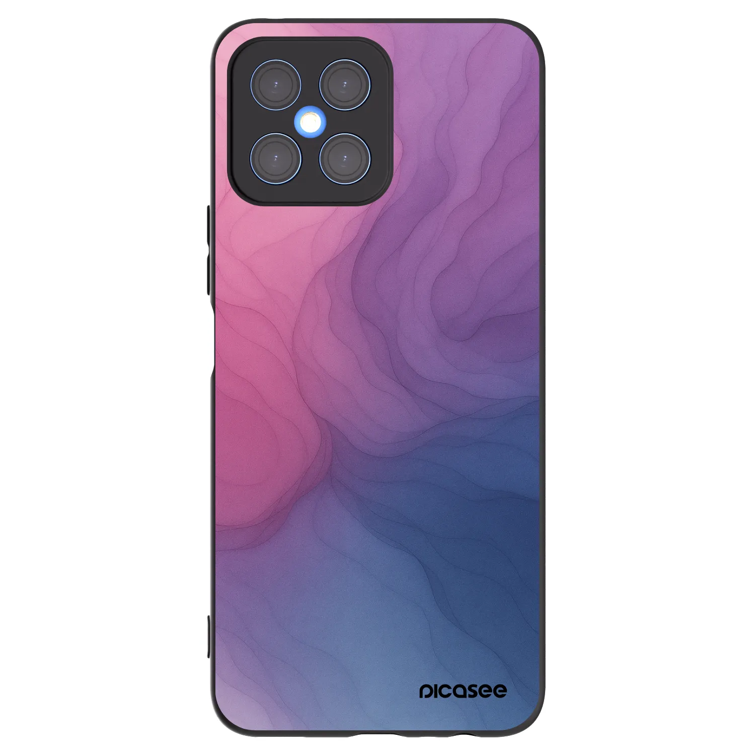 Picasee Honor X8 4G Hülle - Schwarzes Silikon - Silk
