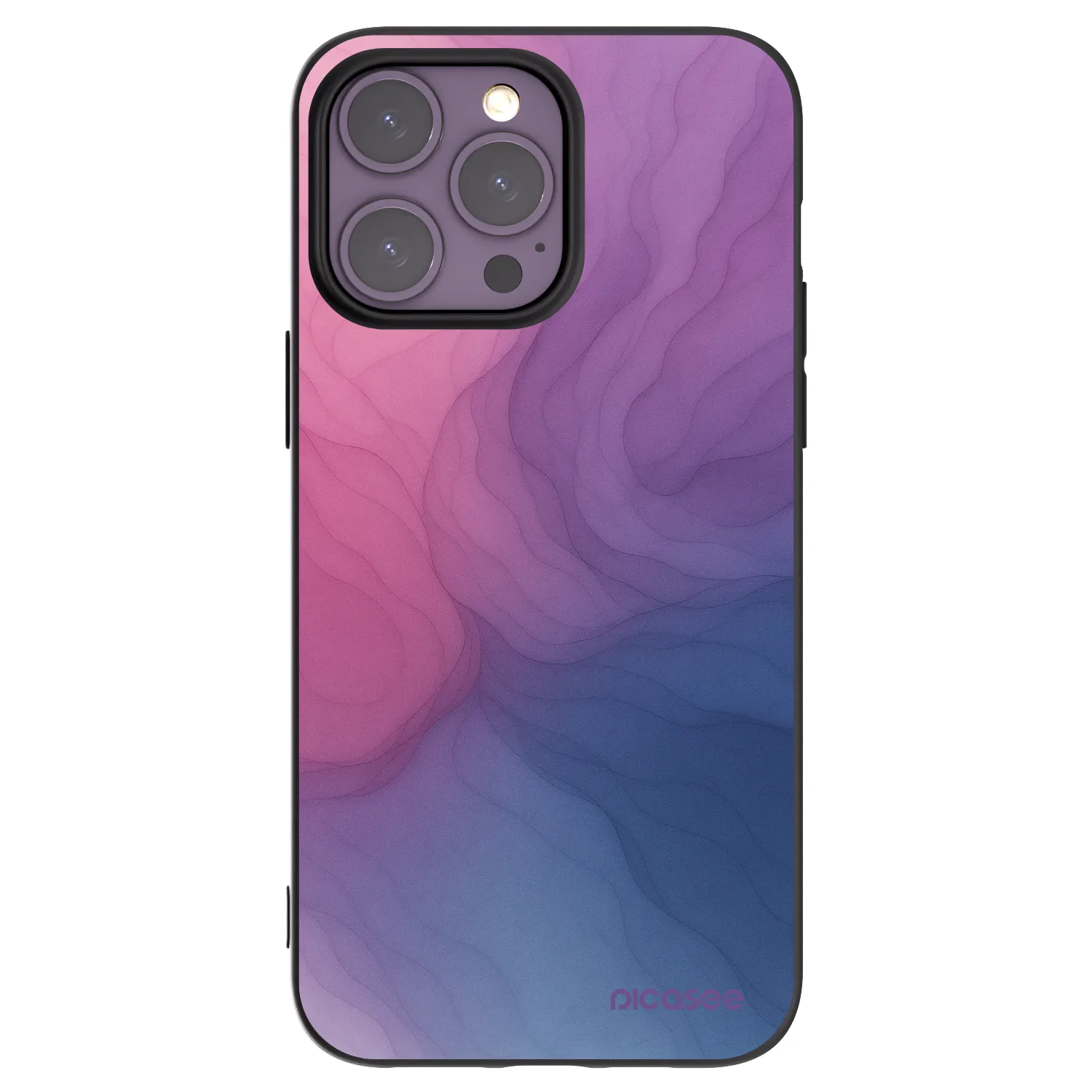 Picasee Apple iPhone 14 Pro Max Hülle - Schwarzes Silikon - Silk