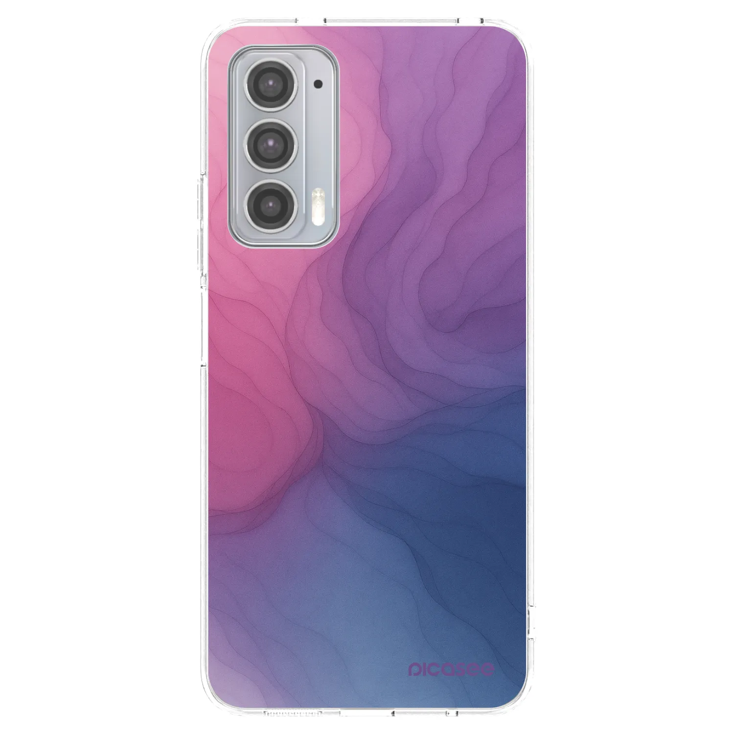 Picasee Motorola Edge 20 Hülle - Transparentes Silikon - Silk