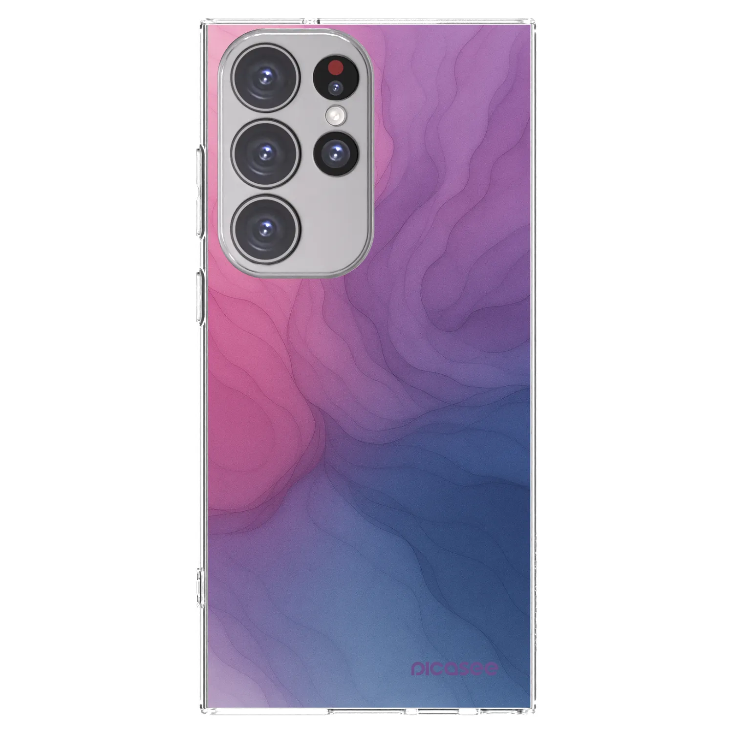 Picasee Samsung Galaxy S23 Ultra 5G Hülle - Transparentes Silikon - Silk
