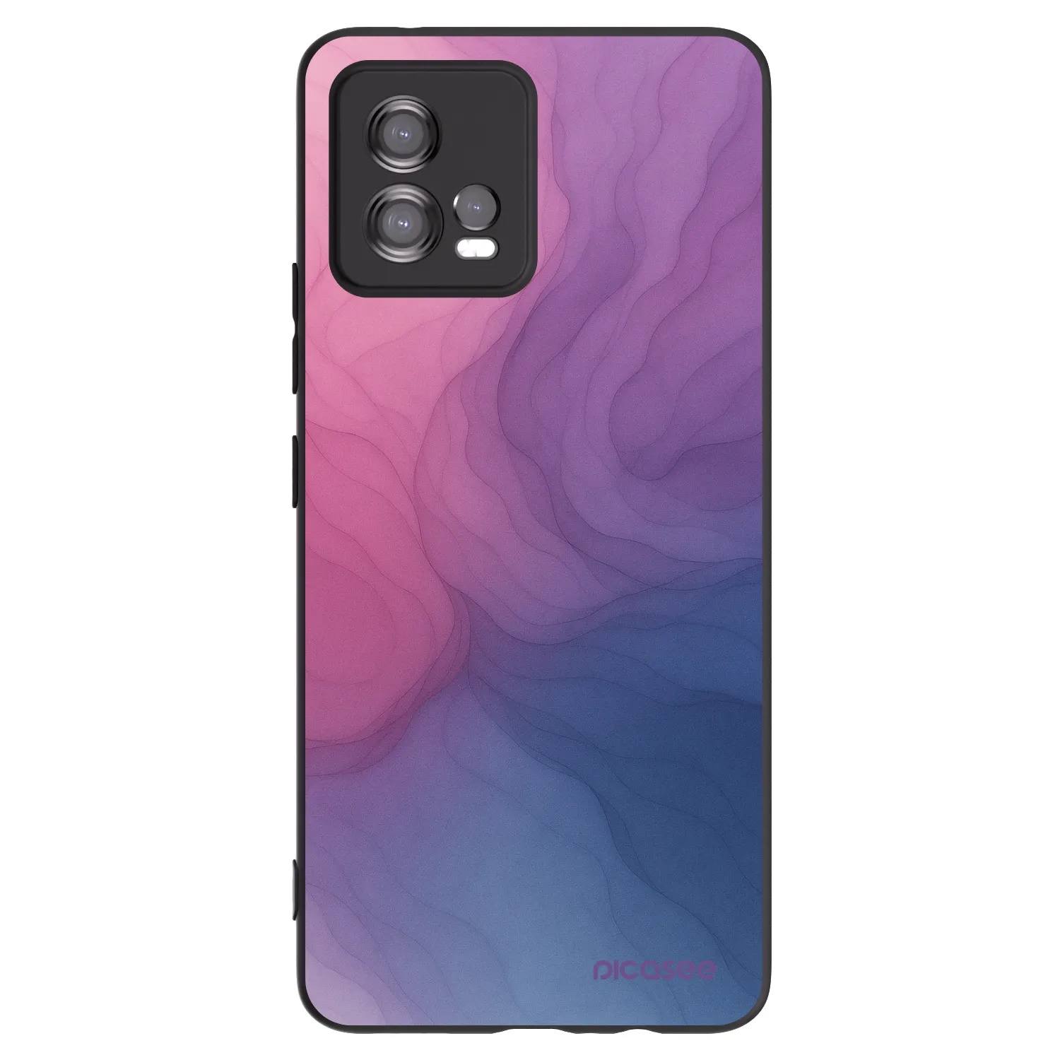 Picasee Motorola Moto G72 Hülle - Schwarzes Silikon - Silk