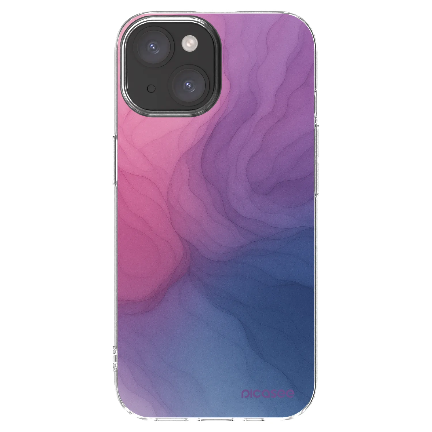 Picasee Apple iPhone 15 Hülle - Transparentes Silikon - Silk