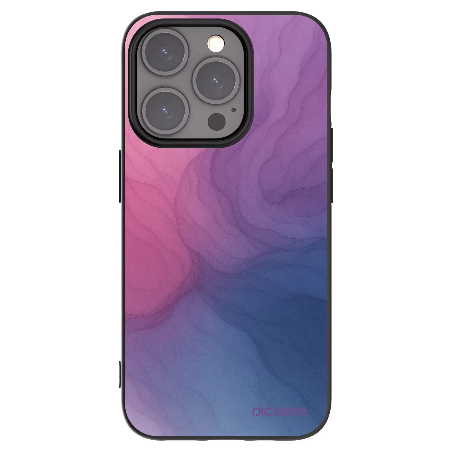 Picasee Apple iPhone 15 Pro Hülle - Schwarzes Silikon - Silk