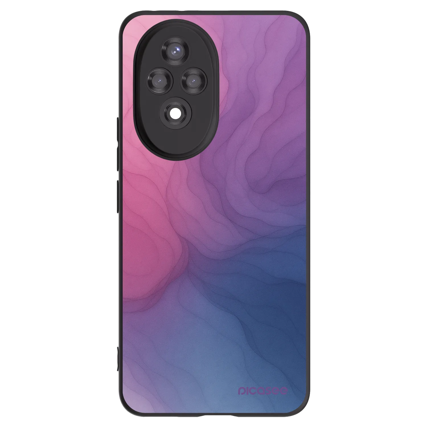 Picasee Honor 200 Pro 5G Hülle - Schwarzes Silikon - Silk