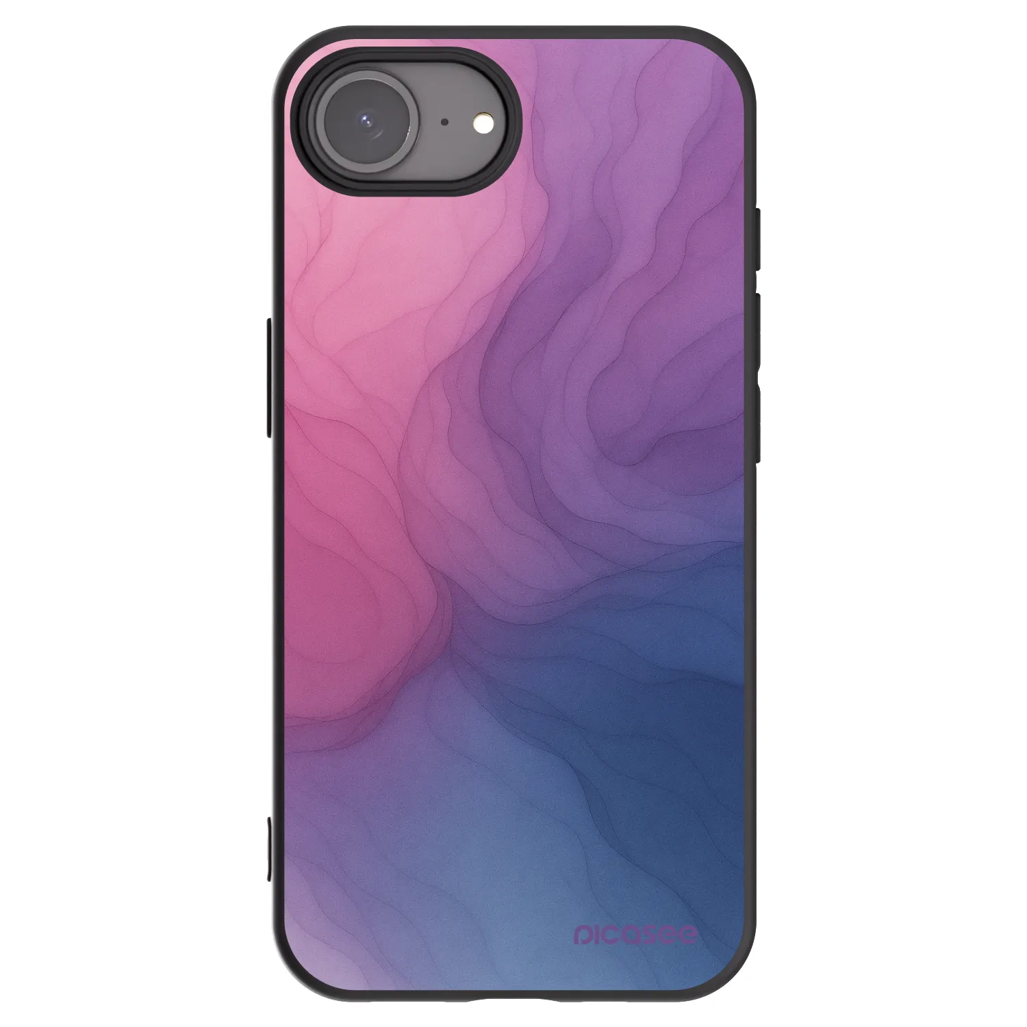 Picasee Apple iPhone 16e Hülle - Schwarzes Silikon - Silk