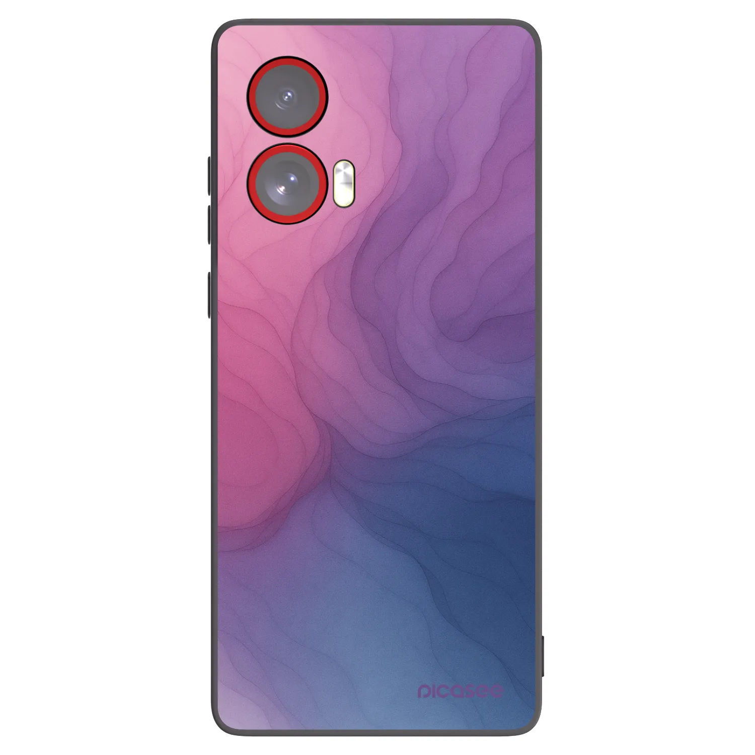 Picasee Motorola Edge 50 Fusion Hülle - Schwarzes Silikon - Silk