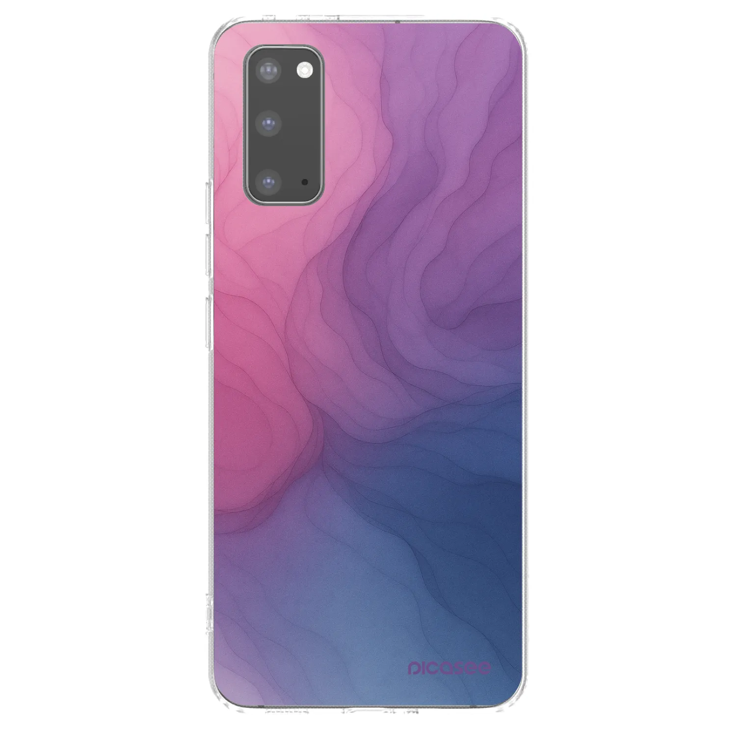 Picasee Samsung Galaxy S20 G980F Hülle - Transparentes Silikon - Silk