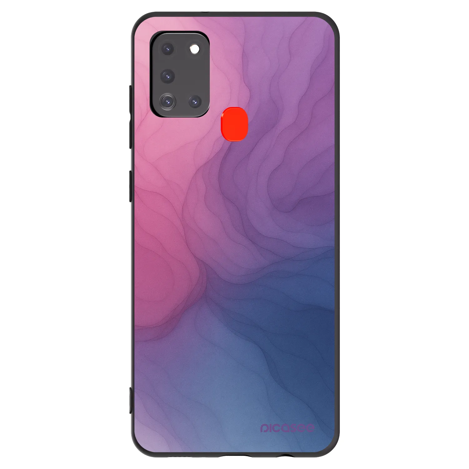 Picasee Samsung Galaxy A21s Hülle - Schwarzes Silikon - Silk