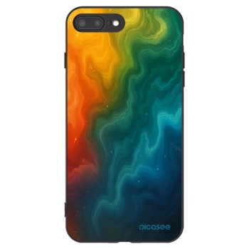 Picasee Apple iPhone 8 Plus Hülle - Schwarzes Silikon - Solar