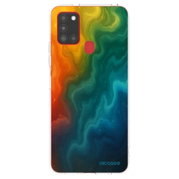 Picasee Samsung Galaxy A21s Hülle - Transparentes Silikon - Solar
