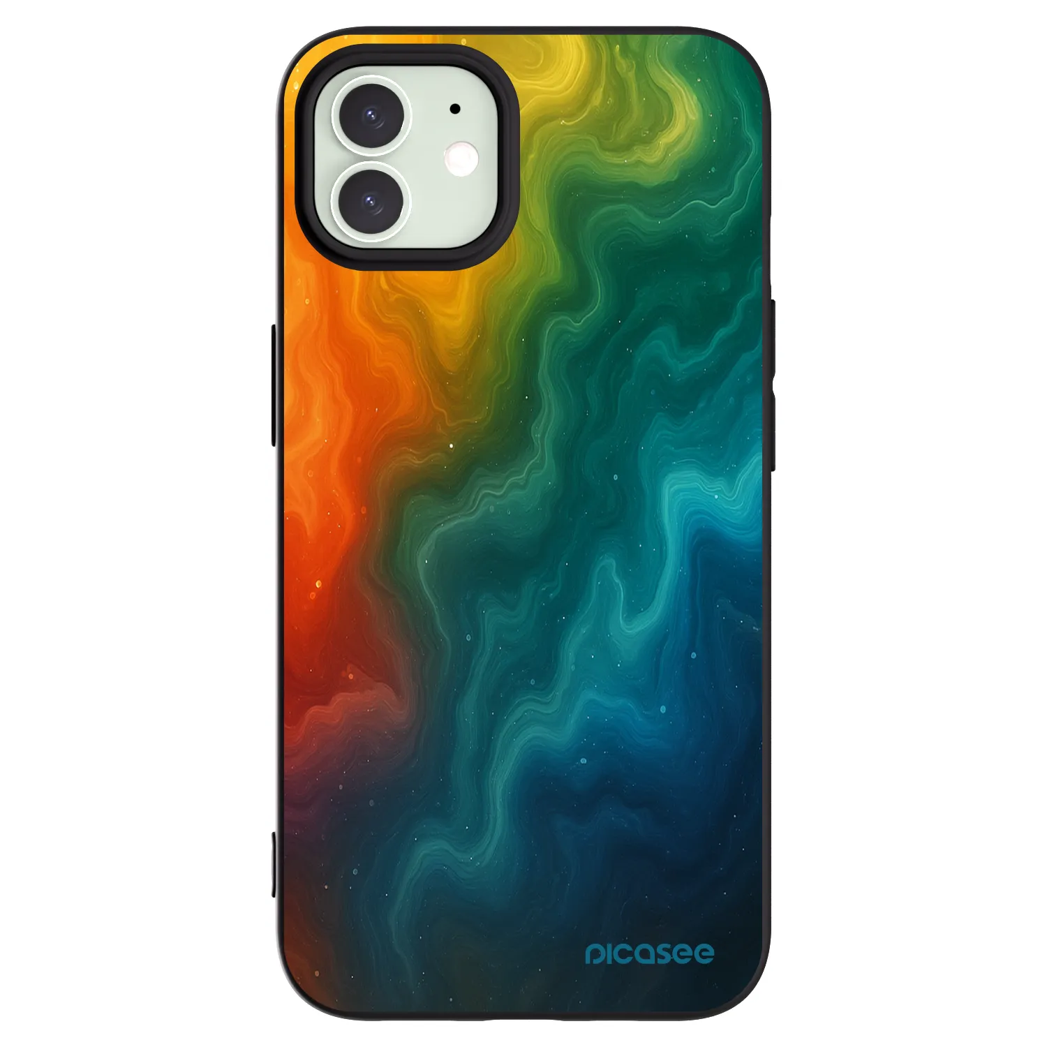 Picasee Apple iPhone 12 Pro Hülle - Schwarzes Silikon - Solar