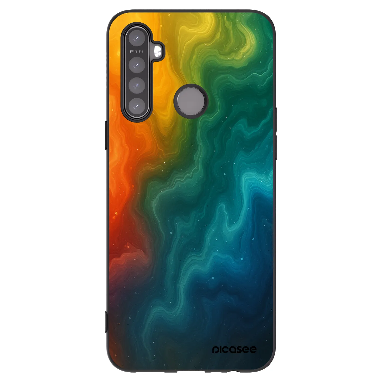 Picasee Realme 6i Hülle - Schwarzes Silikon - Solar
