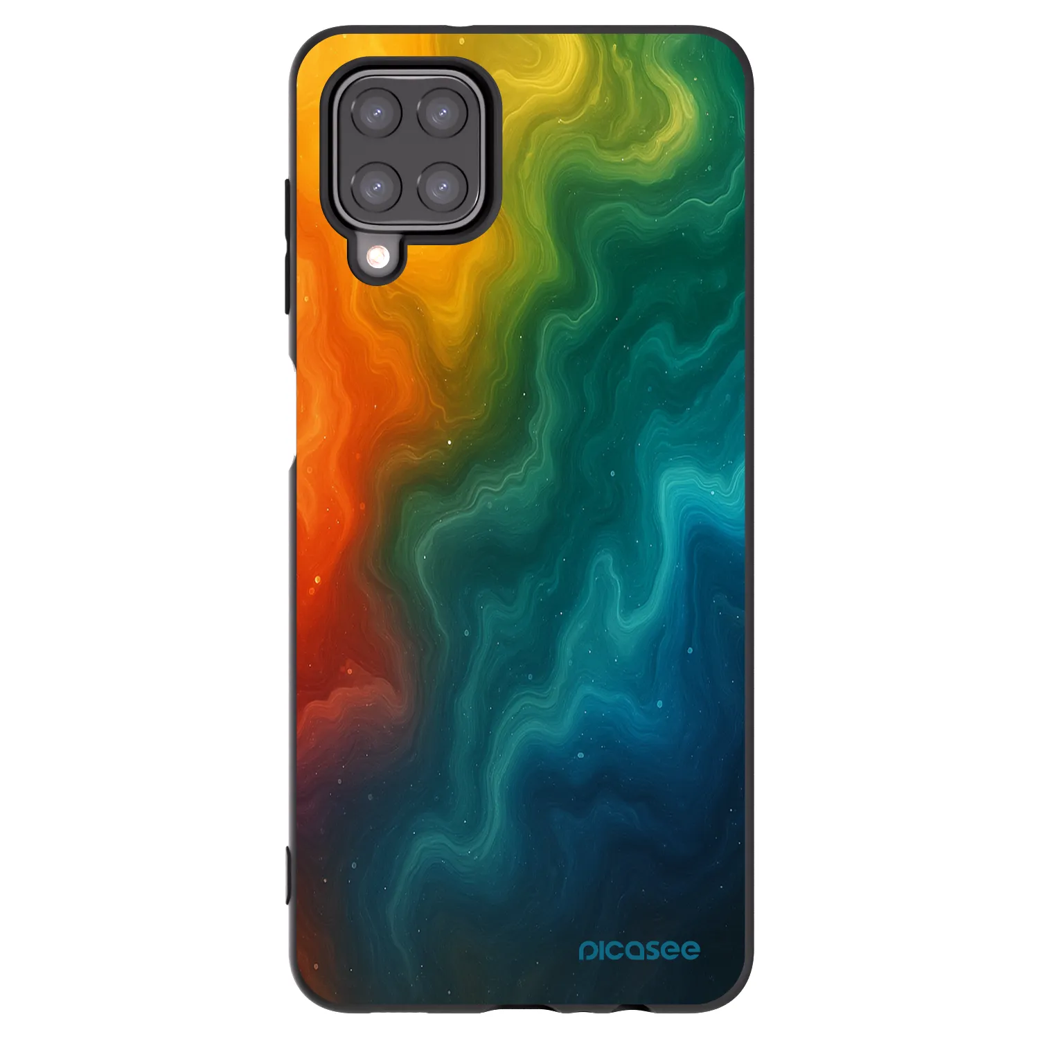 Picasee Samsung Galaxy A12 A125F Hülle - Schwarzes Silikon - Solar