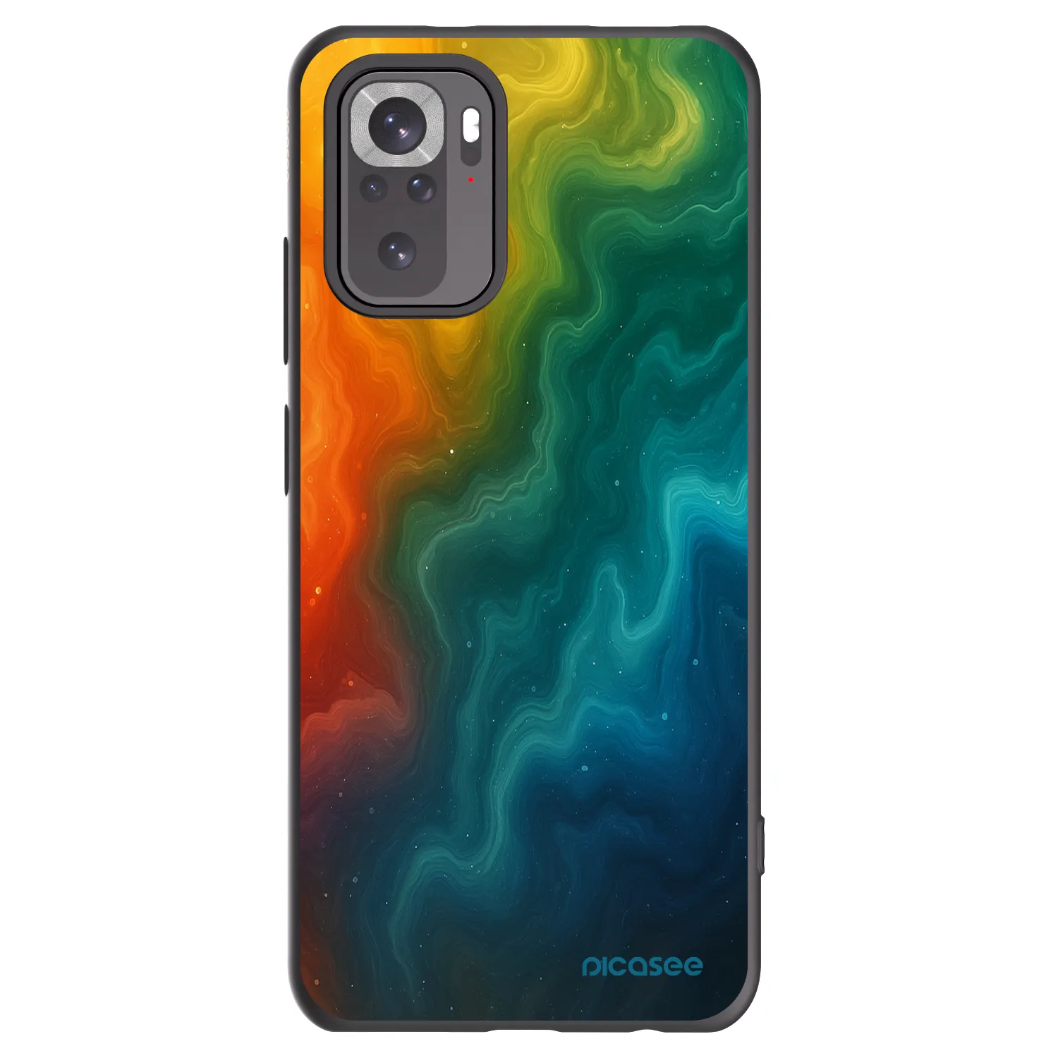 Picasee Xiaomi Redmi Note 10 Hülle - Schwarzes Silikon - Solar