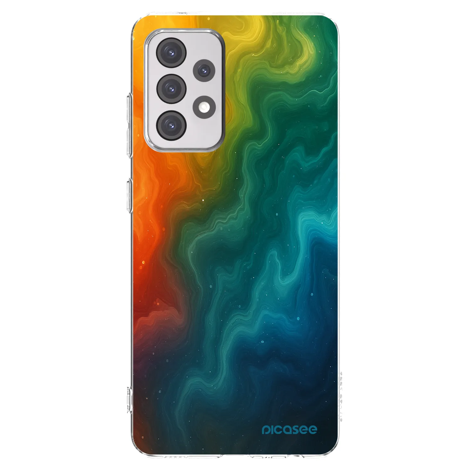 Picasee Samsung Galaxy A52 5G A525F Hülle - Transparentes Silikon - Solar