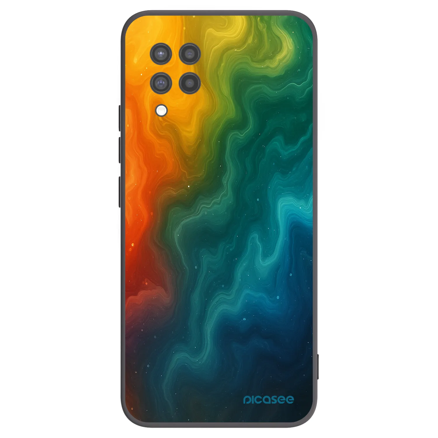 Picasee Samsung Galaxy A42 A426B Hülle - Schwarzes Silikon - Solar