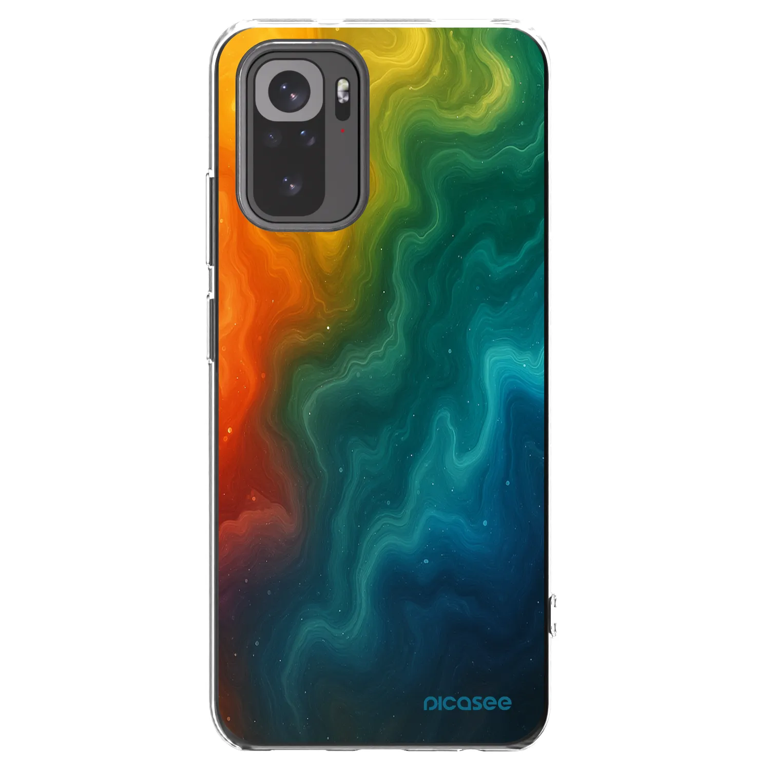 Picasee Xiaomi Redmi Note 10S Hülle - Transparentes Silikon - Solar