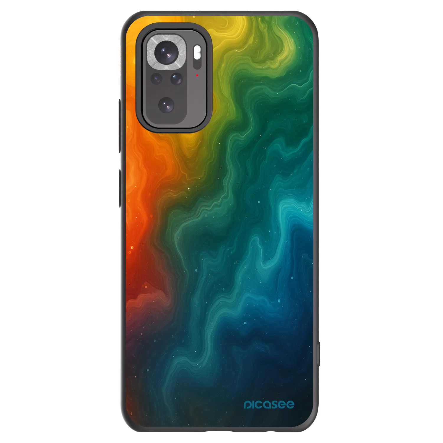 Picasee Xiaomi Redmi Note 10S Hülle - Schwarzes Silikon - Solar