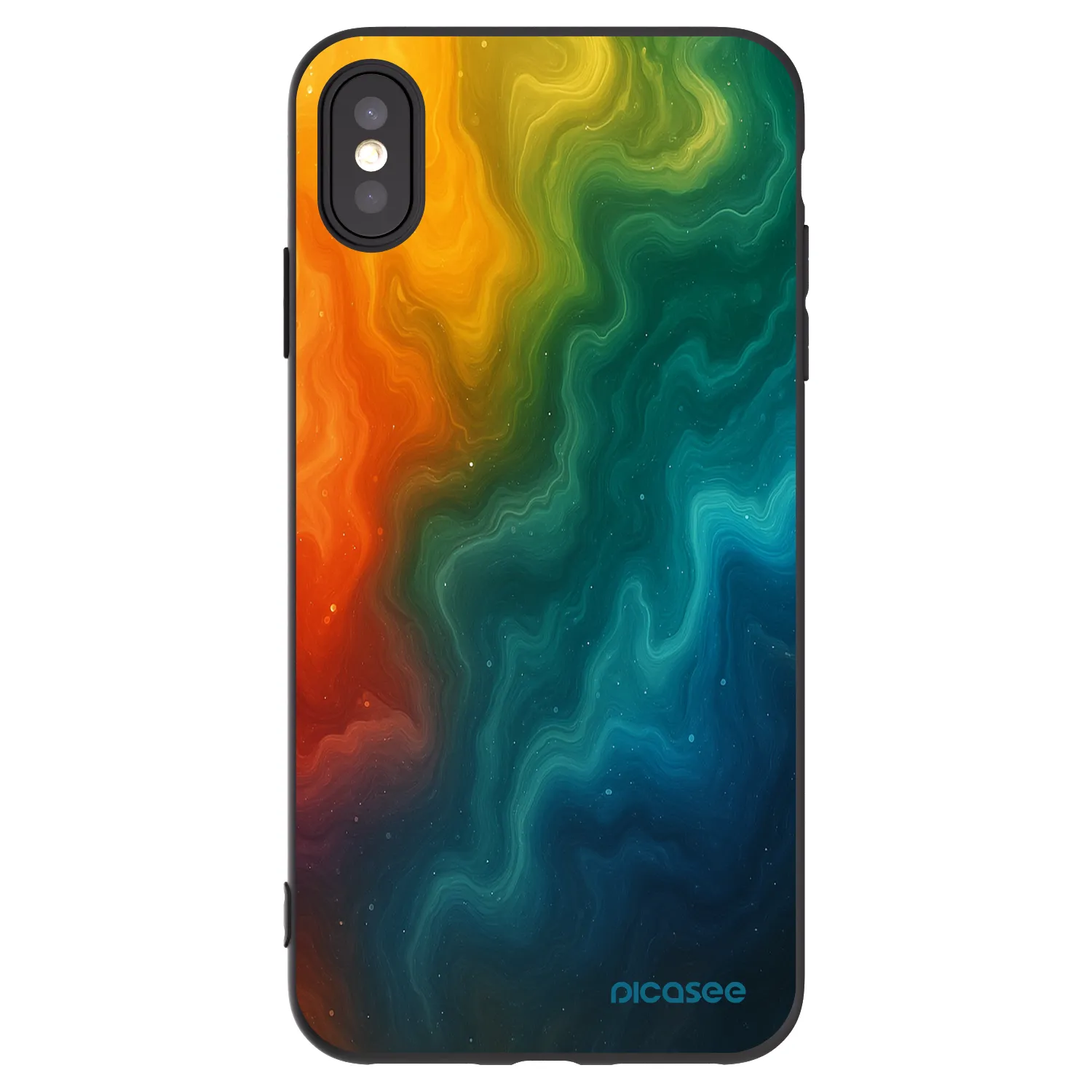Picasee Apple iPhone XS Max Hülle - Schwarzes Silikon - Solar