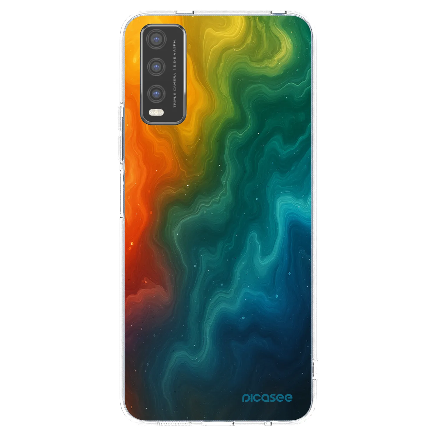 Picasee Vivo Y20s Hülle - Transparentes Silikon - Solar