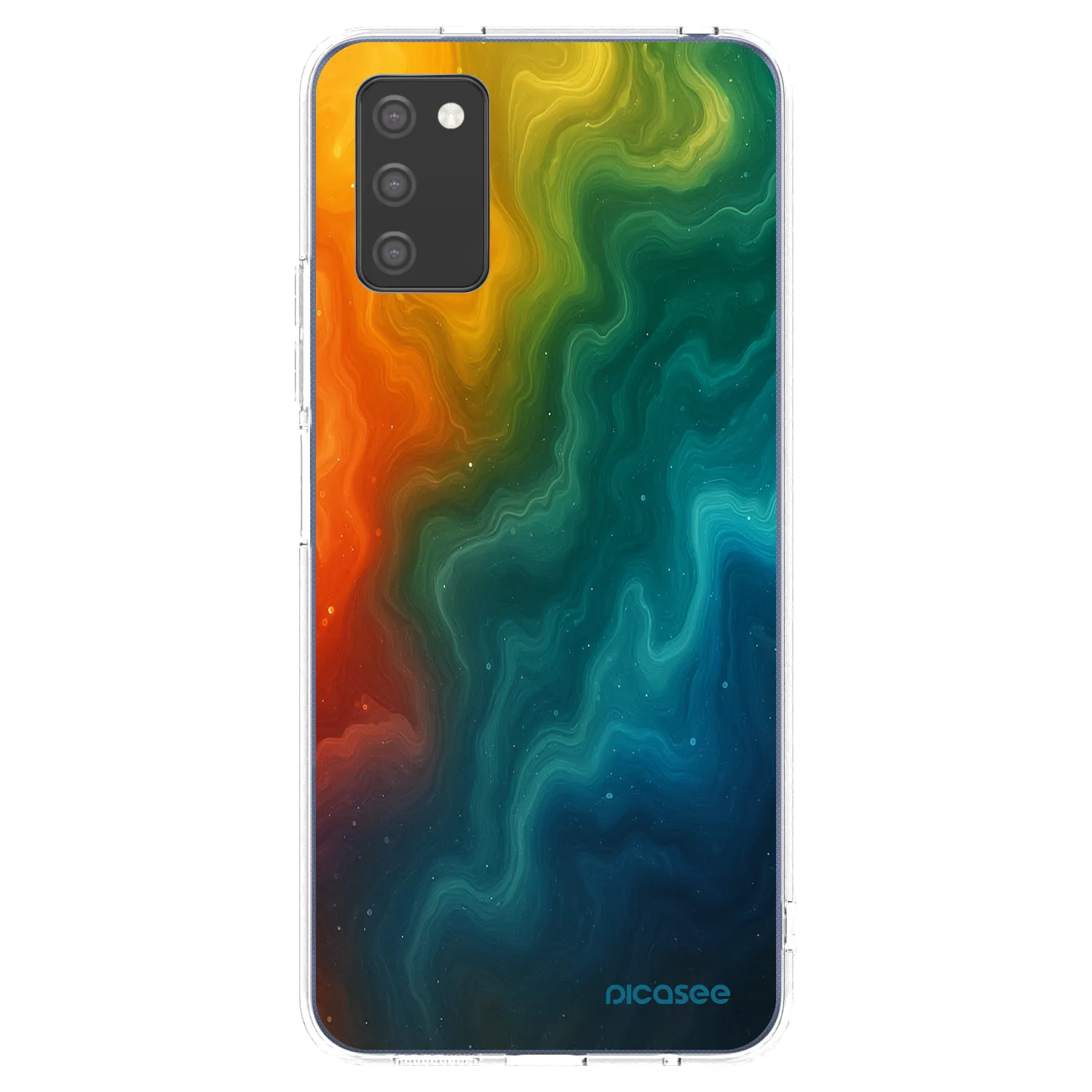 Picasee Samsung Galaxy A03s A037G Hülle - Transparentes Silikon - Solar
