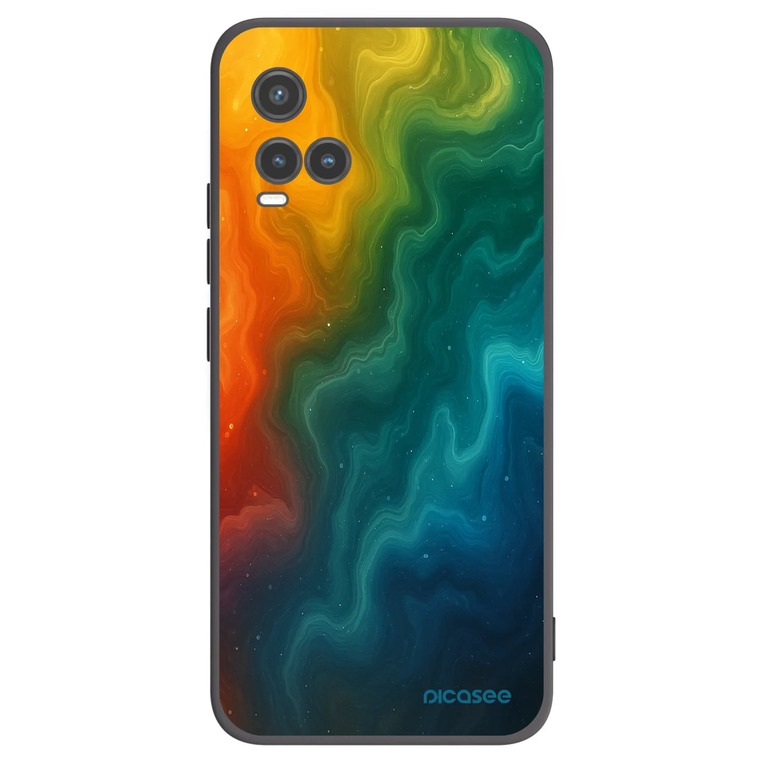 Picasee Vivo Y33s Hülle - Schwarzes Silikon - Solar