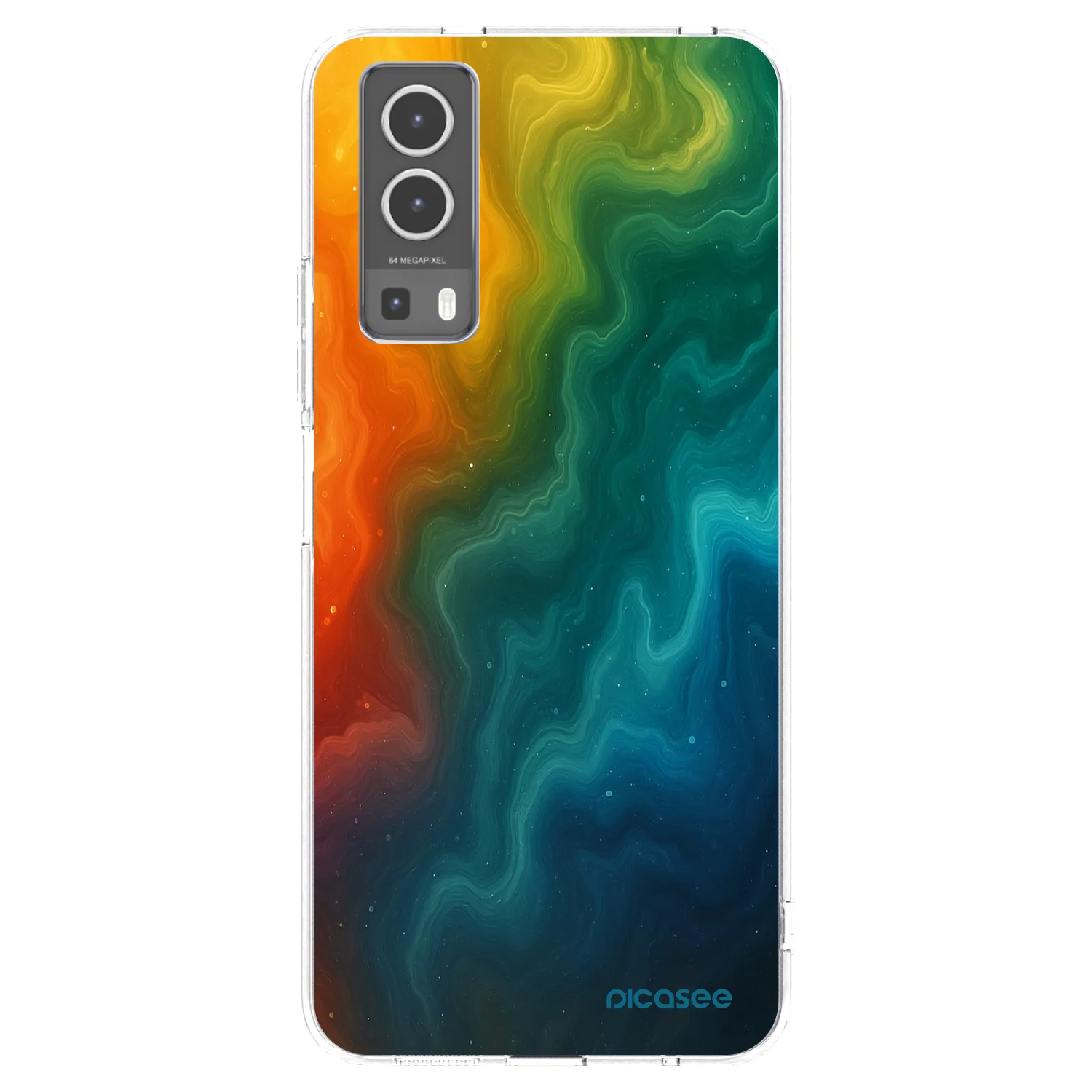 Picasee Vivo Y72 5G Hülle - Transparentes Silikon - Solar