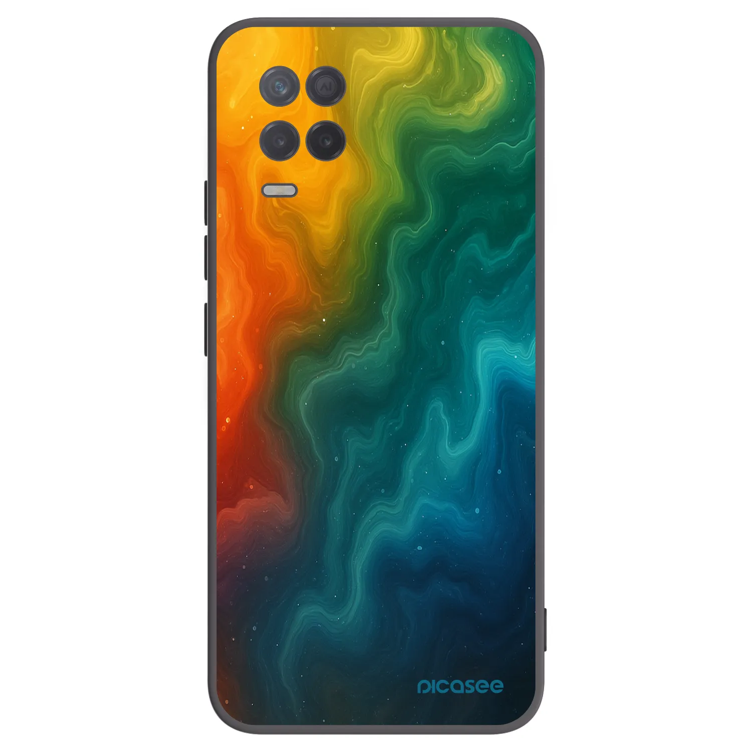 Picasee Realme 8 5G Hülle - Schwarzes Silikon - Solar