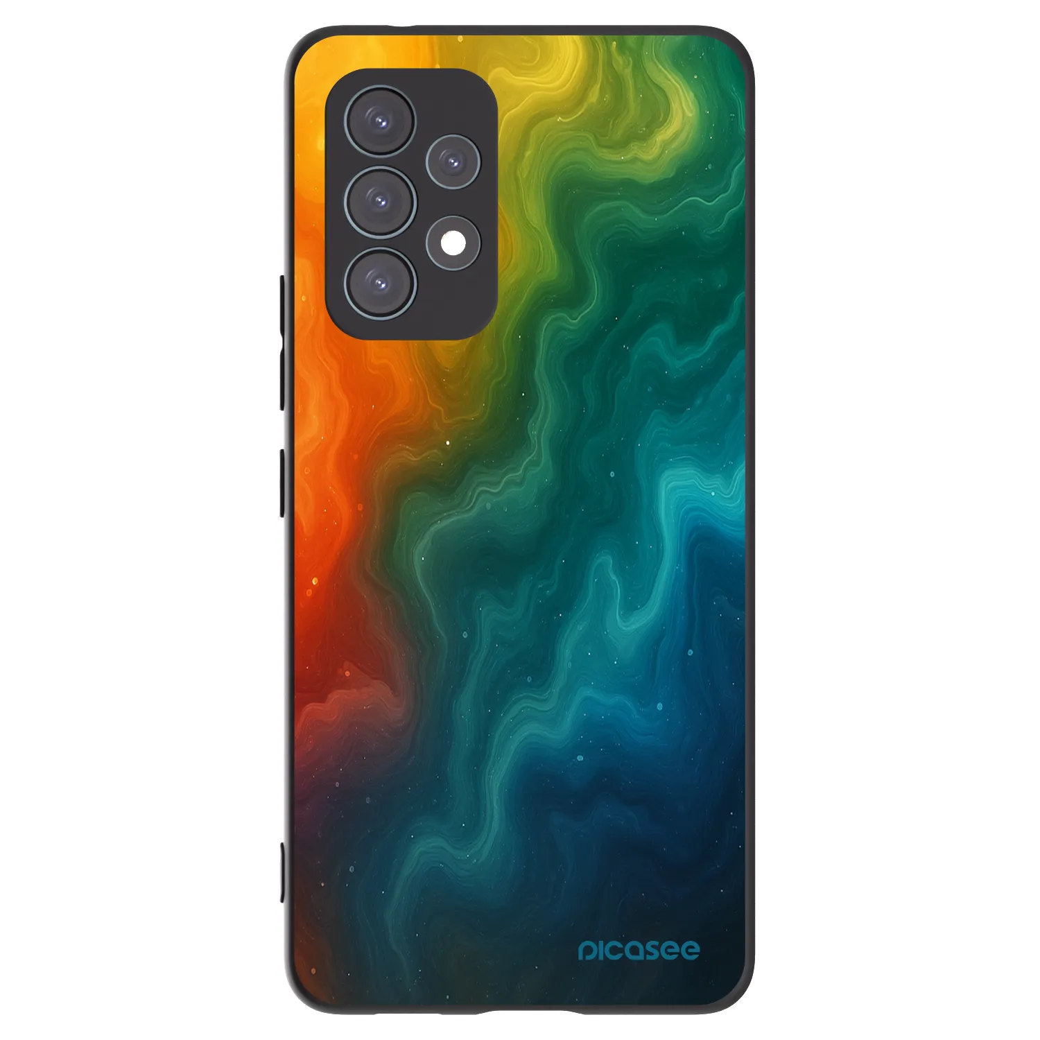 Picasee Samsung Galaxy A53 5G A536 Hülle - Schwarzes Silikon - Solar