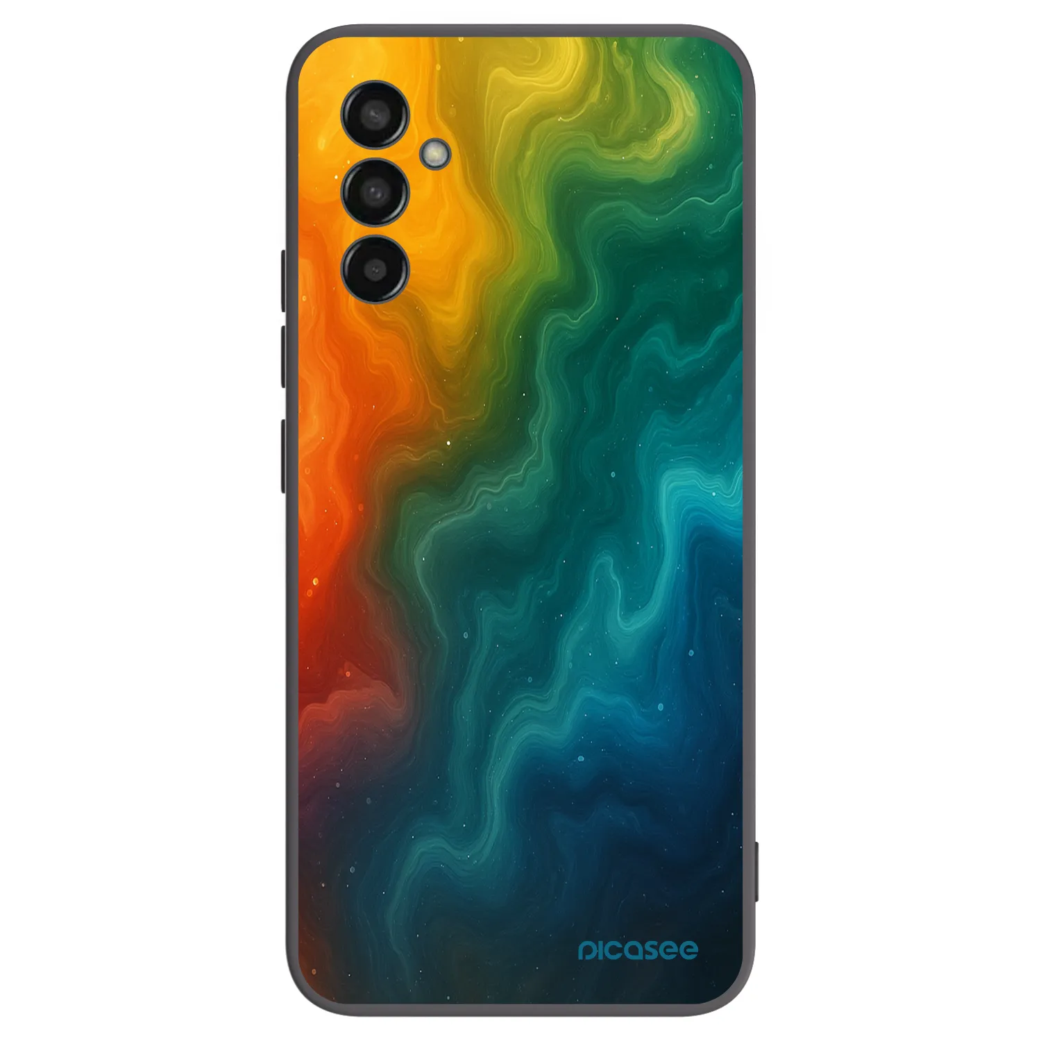 Picasee Samsung Galaxy M13 M135F Hülle - Schwarzes Silikon - Solar