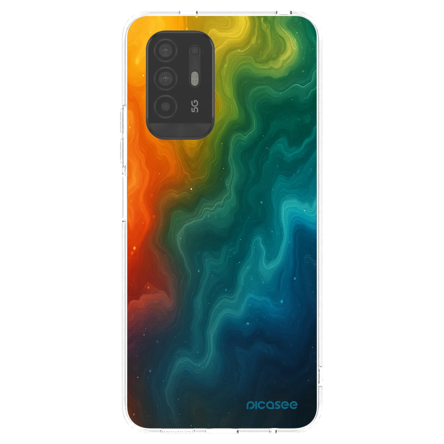 Picasee OPPO A94 5G Hülle - Transparentes Silikon - Solar