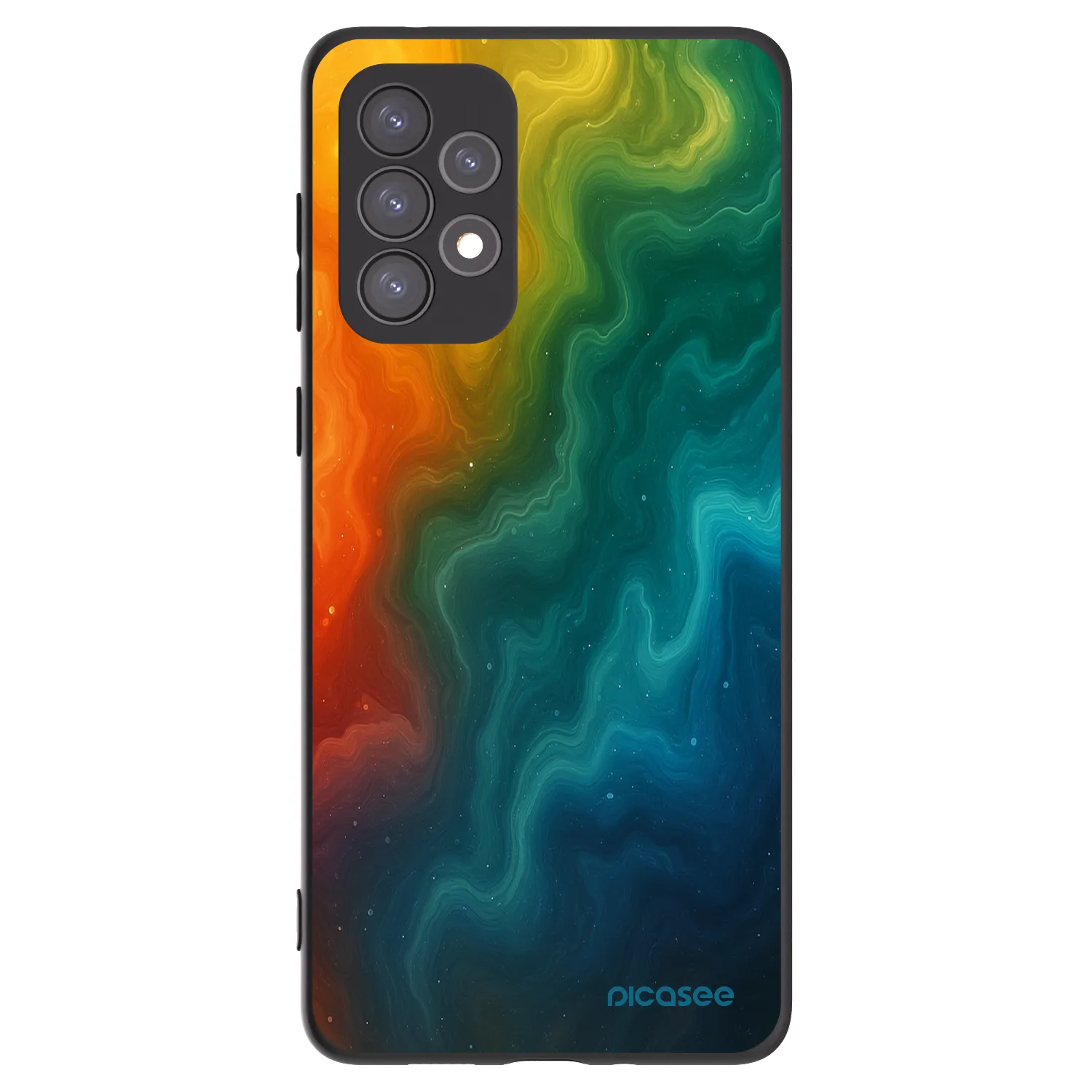 Picasee Samsung Galaxy A73 5G Hülle - Schwarzes Silikon - Solar