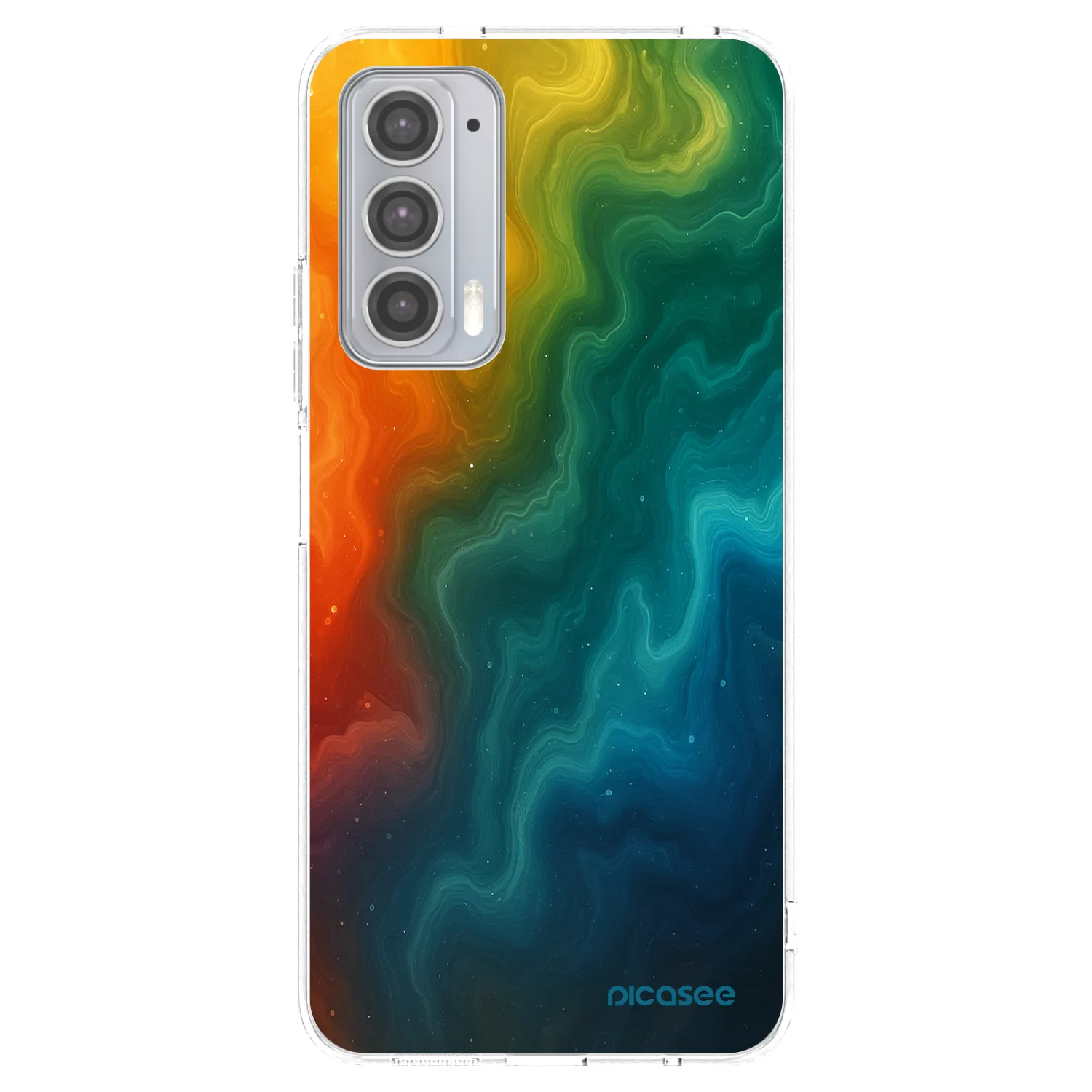 Picasee Motorola Edge 20 Hülle - Transparentes Silikon - Solar