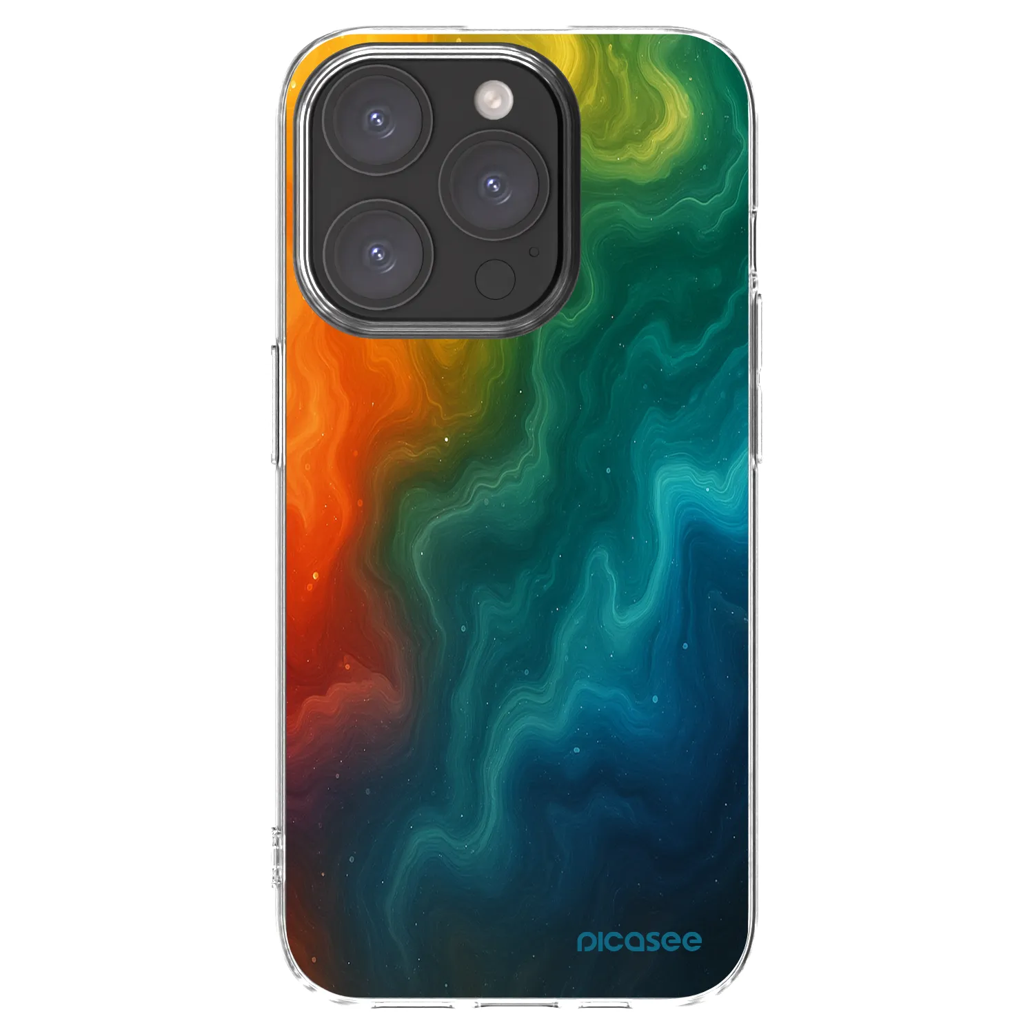 Picasee Apple iPhone 15 Pro Hülle - Transparentes Silikon - Solar