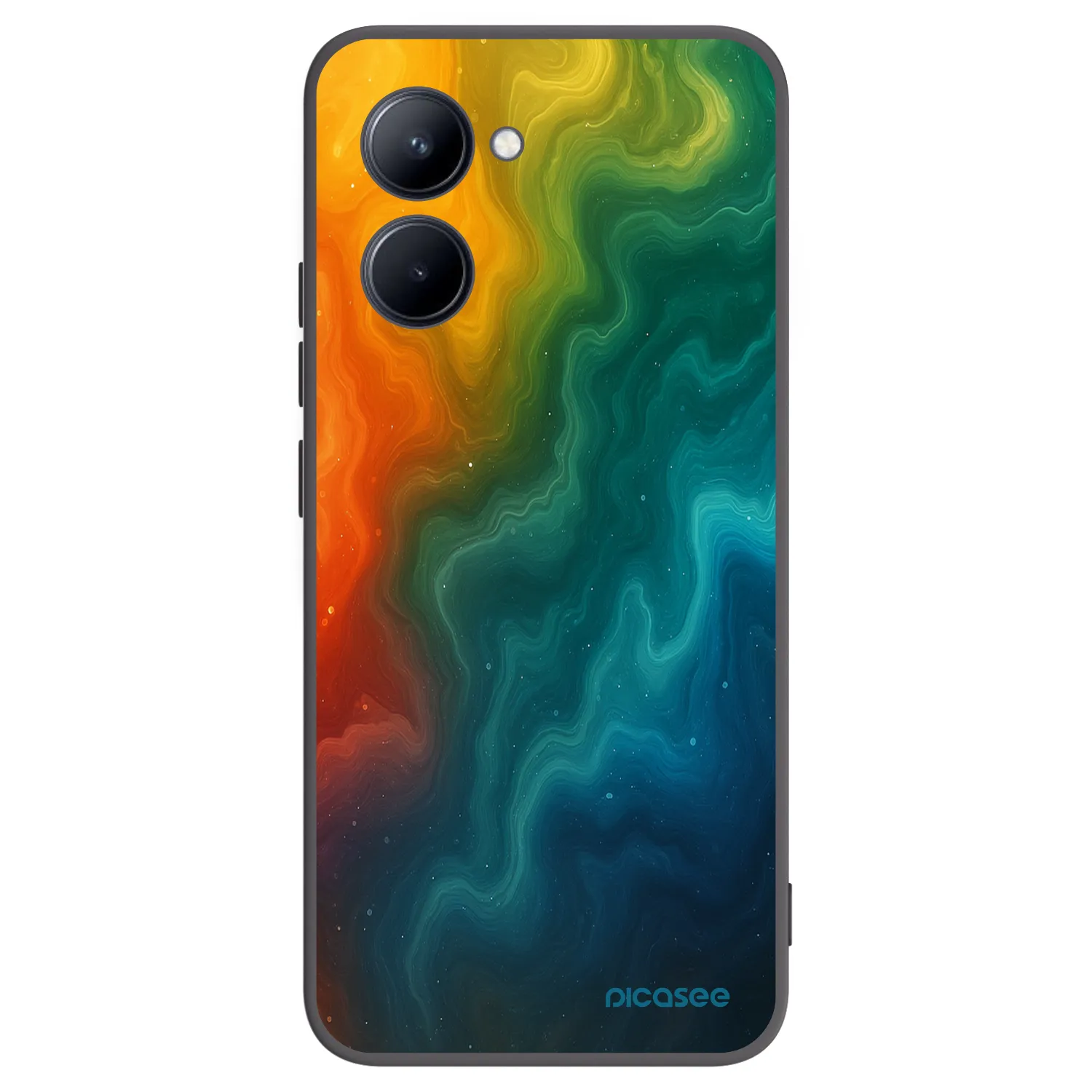 Picasee Realme C33 (2023) Hülle - Schwarzes Silikon - Solar