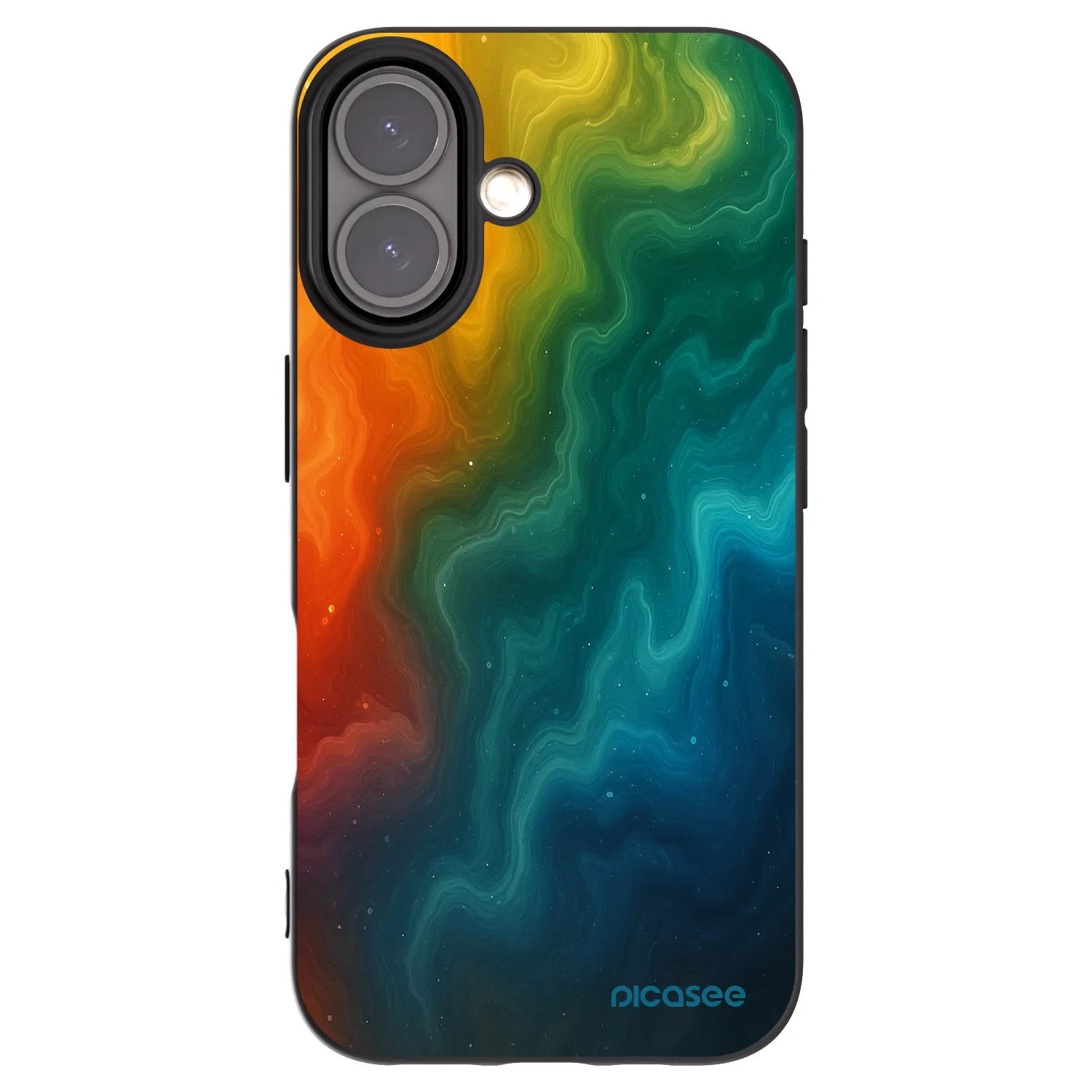 Picasee Apple iPhone 16 Hülle - Schwarzes Silikon - Solar