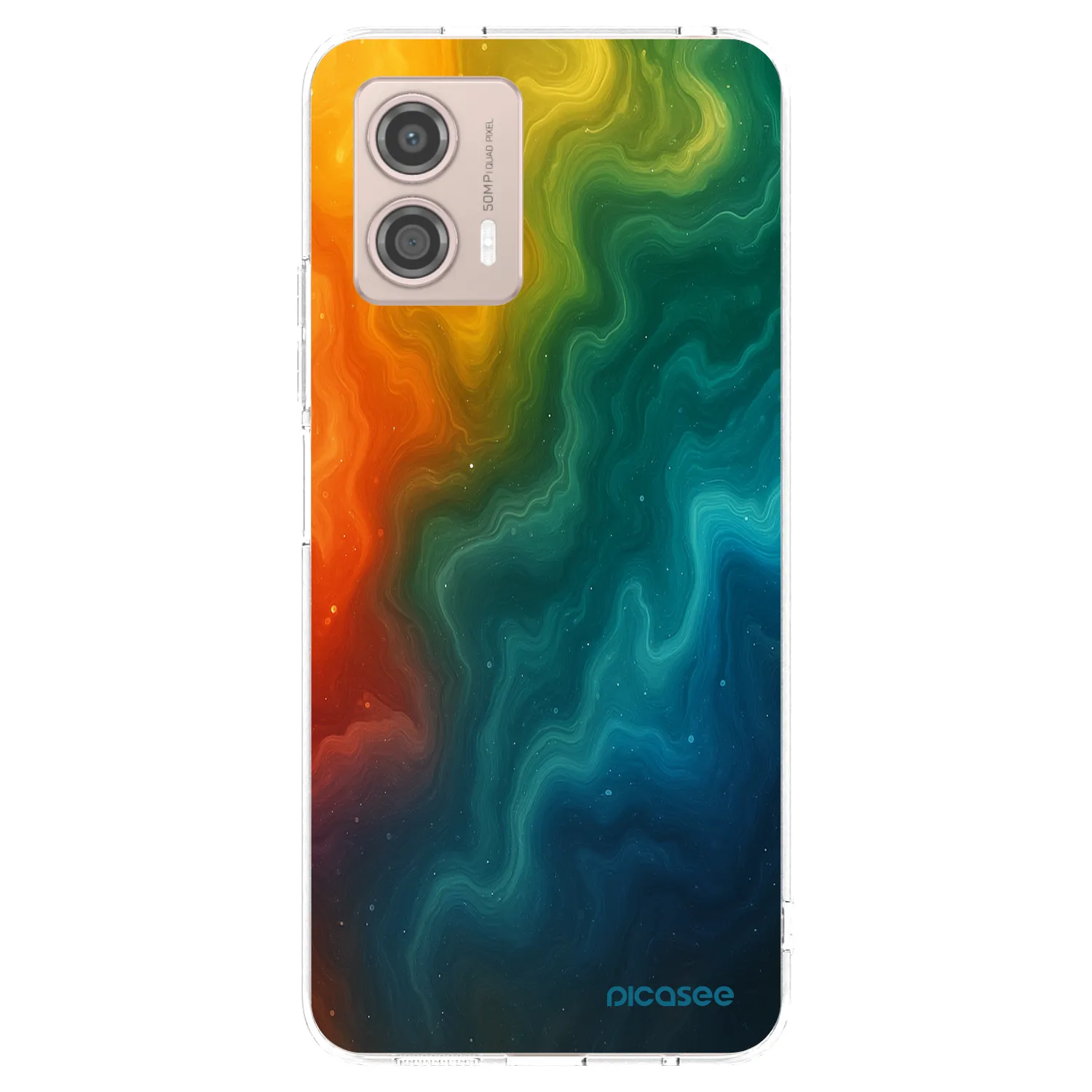 Picasee Motorola Moto G53 5G Hülle - Transparentes Silikon - Solar