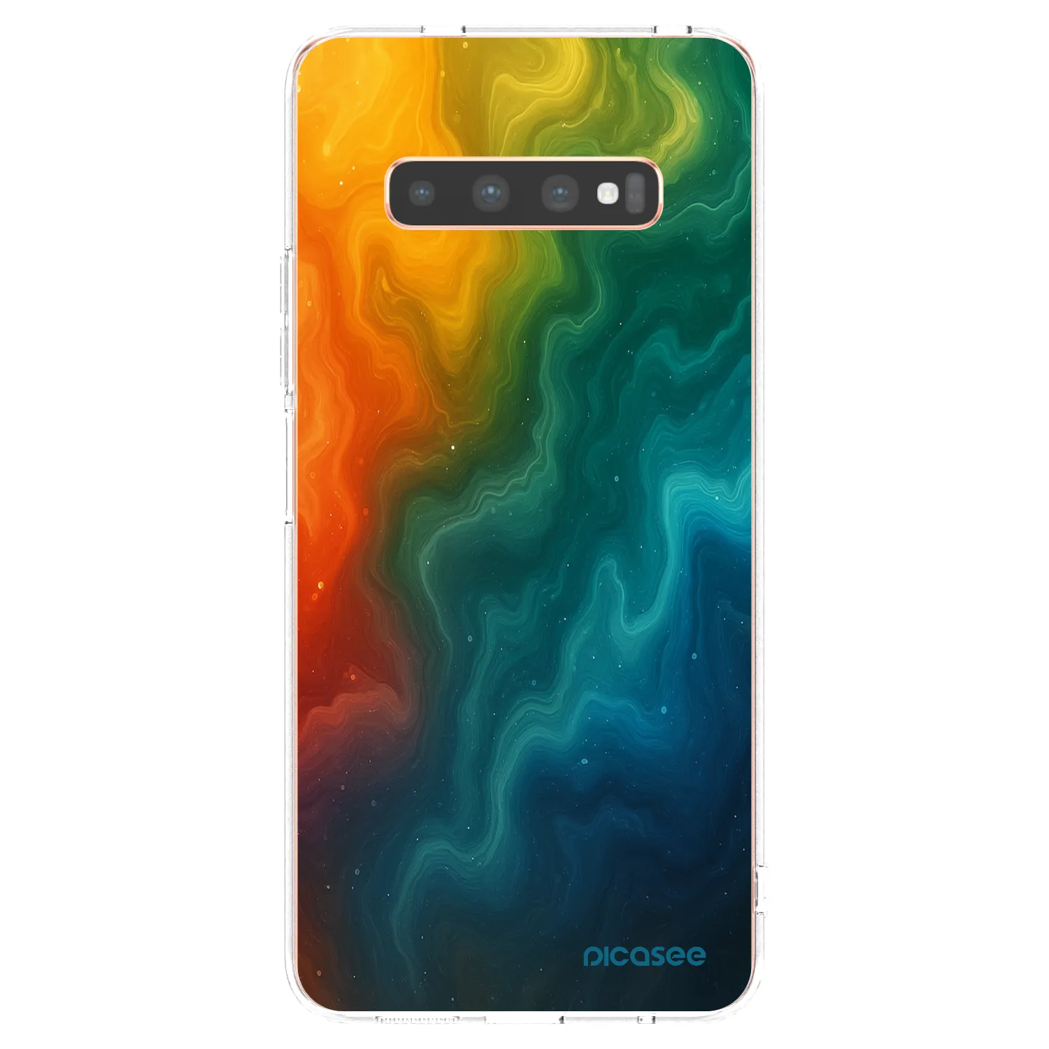 Picasee Samsung Galaxy S10 Plus G975 Hülle - Transparentes Silikon - Solar