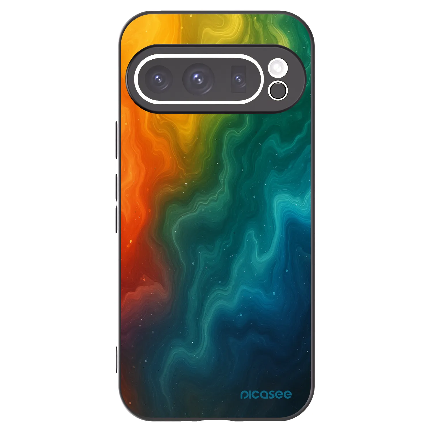 Picasee Google Pixel 9 Pro XL Hülle - Schwarzes Silikon - Solar