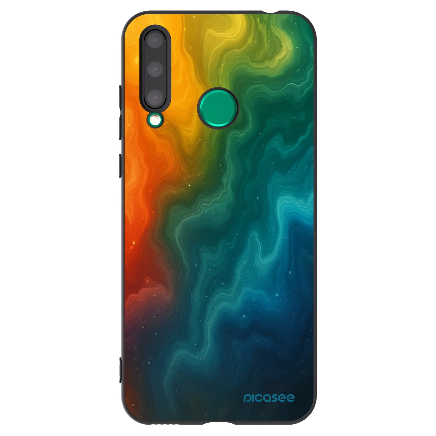 Picasee Honor 20 Lite Hülle - Schwarzes Silikon - Solar