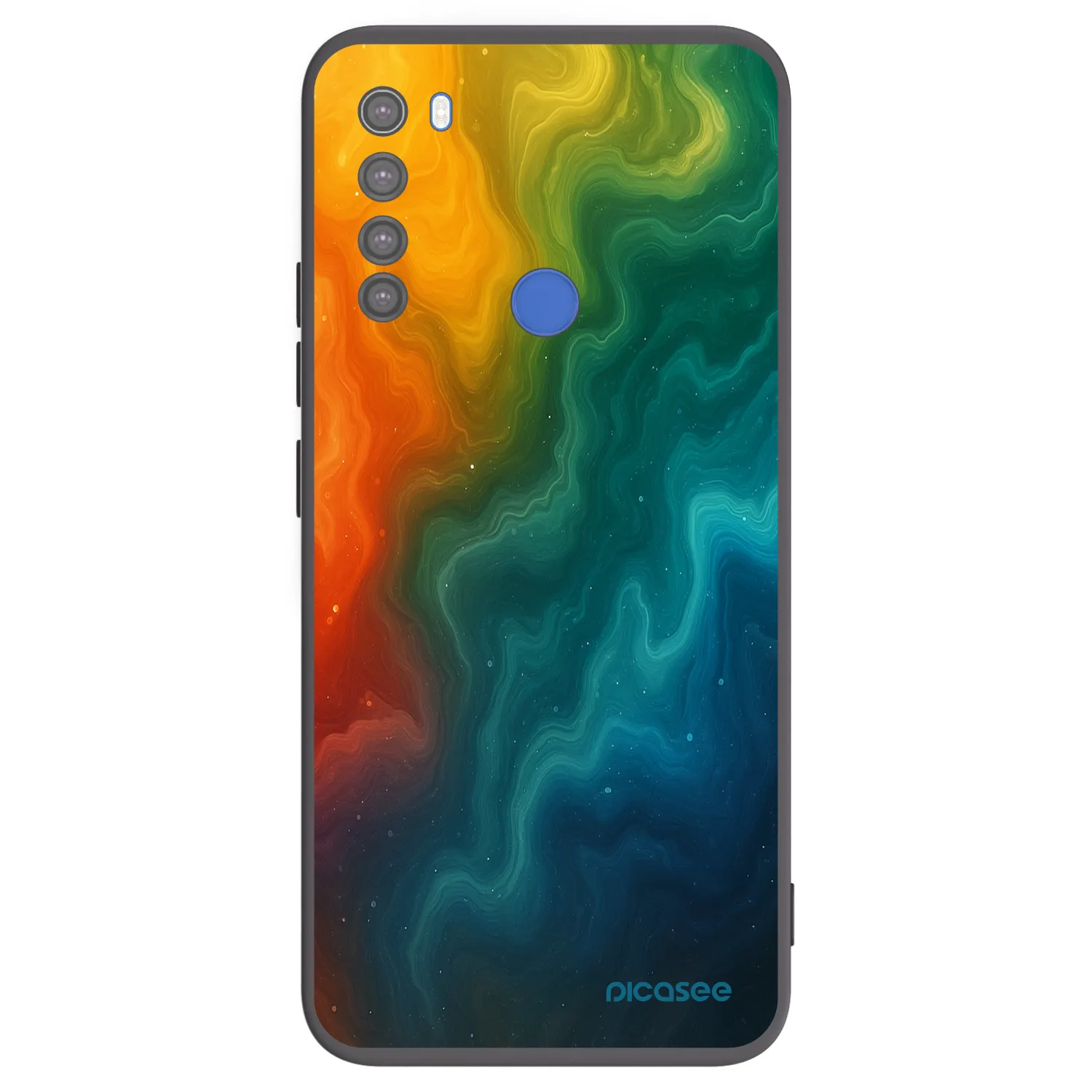 Picasee Xiaomi Redmi Note 8T Hülle - Schwarzes Silikon - Solar
