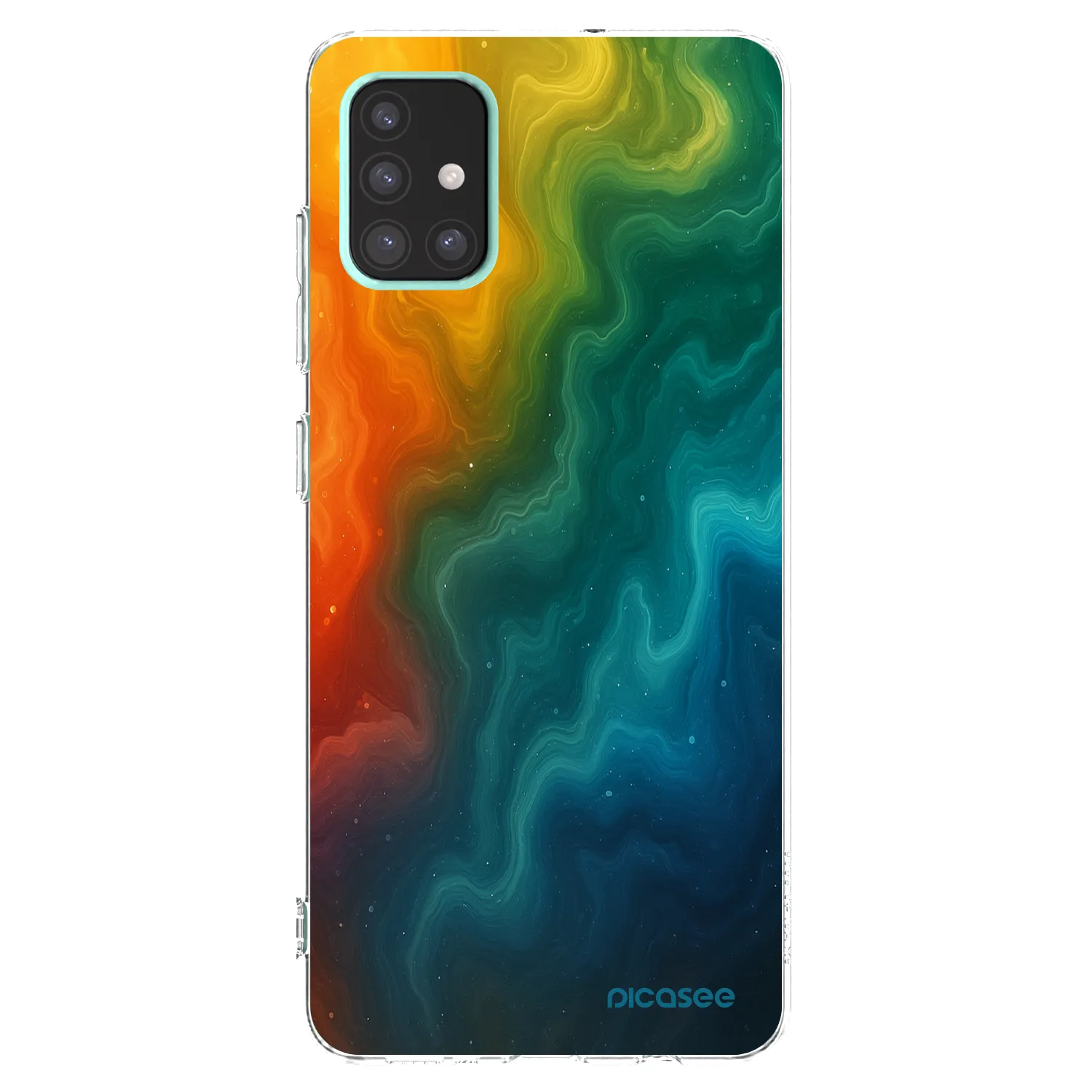 Picasee Samsung Galaxy A51 A515F Hülle - Transparentes Silikon - Solar