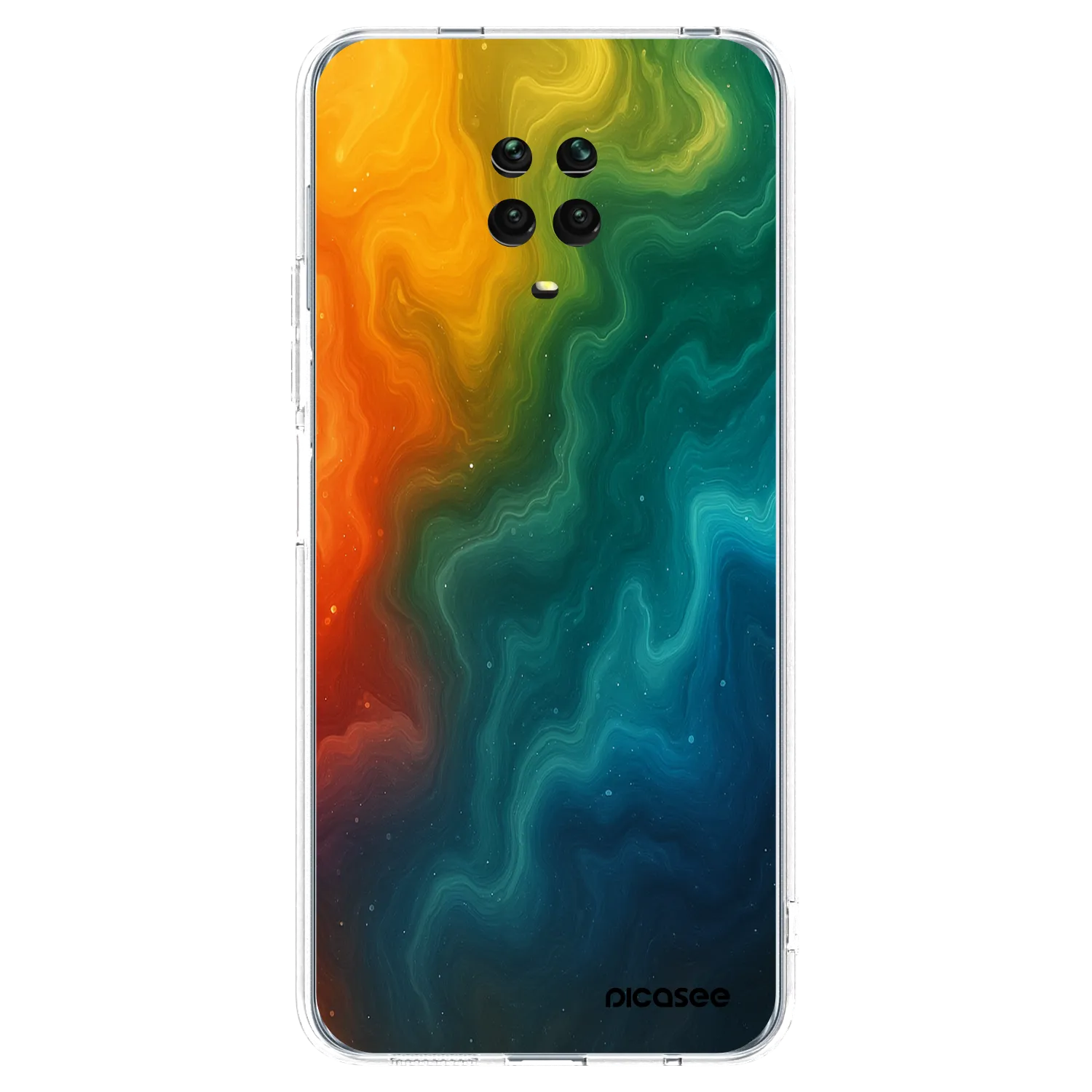 Picasee Xiaomi Redmi Note 9S Hülle - Transparentes Silikon - Solar