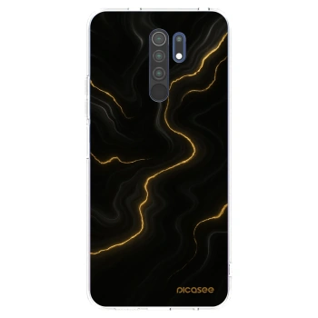 Picasee Xiaomi Redmi 9 Hülle - Transparentes Silikon - Thunder