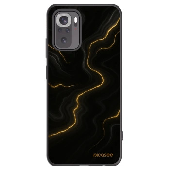 Picasee Xiaomi Redmi Note 10 Hülle - Schwarzes Silikon - Thunder