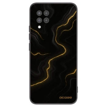 Picasee Samsung Galaxy A42 A426B Hülle - Schwarzes Silikon - Thunder