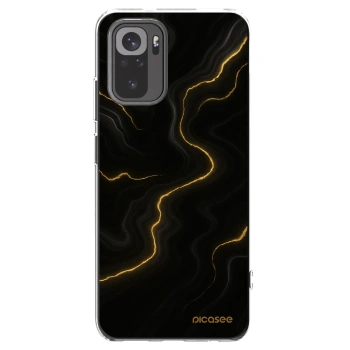 Picasee Xiaomi Redmi Note 10S Hülle - Transparentes Silikon - Thunder