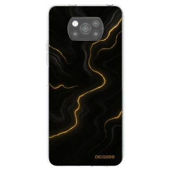 Picasee Xiaomi Poco X3 Pro Hülle - Schwarzes Silikon - Thunder